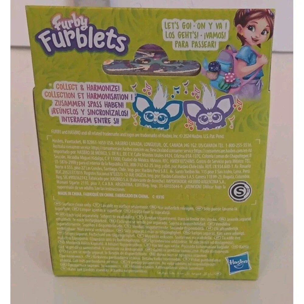 FURBY Furblets STAR-LEE Electronic Plush Toy Keychain w/ Music FACTORY SEALED
